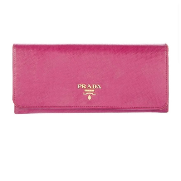 Prada Handbags - Prada Saffiano Leather Continental Wallet